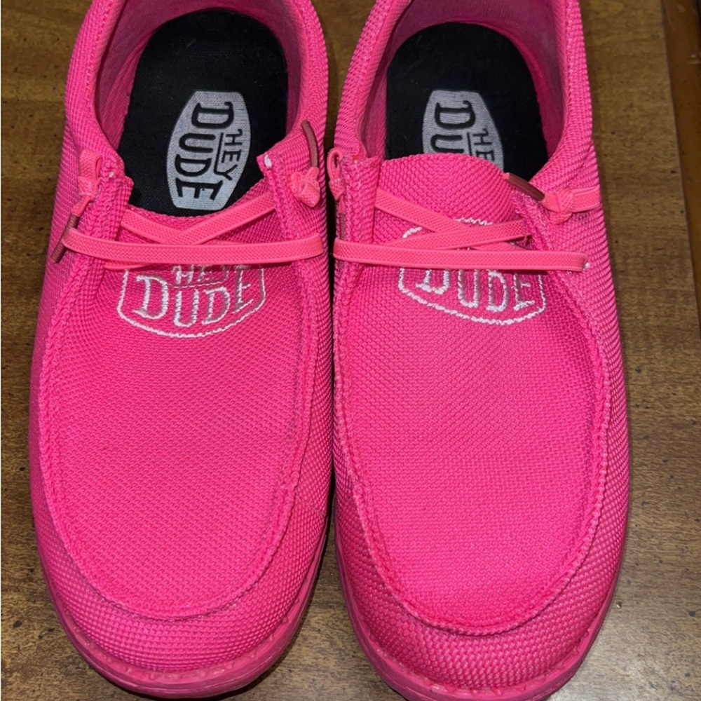 Womens wendy funk mono electric pink hey dude dupes